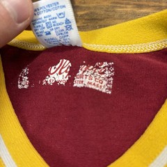 Vintage 80s Monahan Pharmacy Jersey T Shirt Large (Fits Smaller) Flocked Print