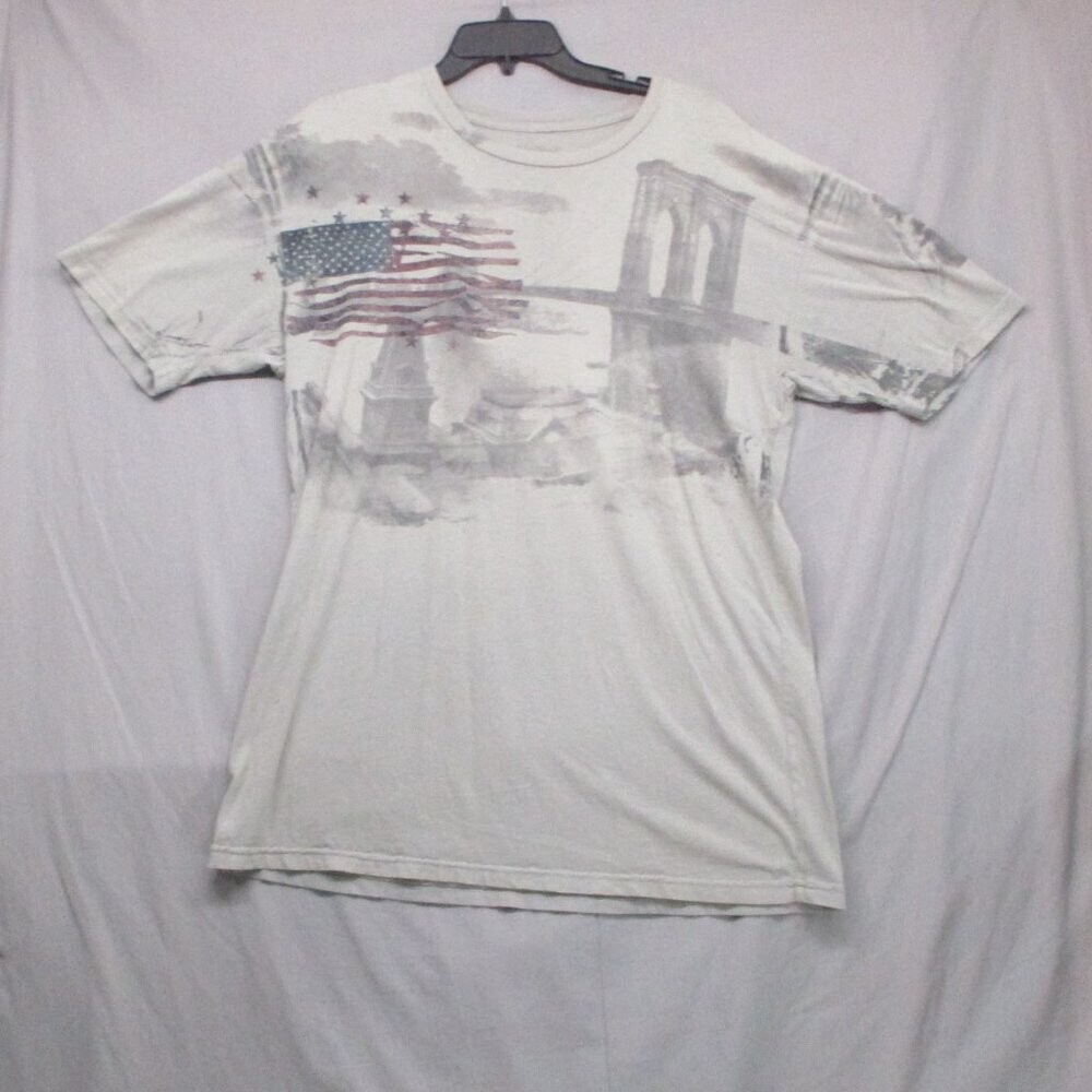Converse One Star Graphic Print T-Shirt Gray Men Size Large