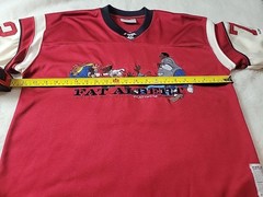 Platinum Fubu Fat Albert football jersey Y2K vintage Large junkyard gang 72
