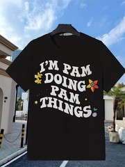 Women’S Funny I’m Pam Doing Pa Casual Soft Comfortable & Machine Washable T-S