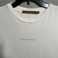 British India Adventurer Shirt Mens T Shirt White Solid XL Cotton Short Sleeve