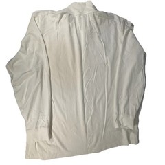 LL Bean Mens Shirt Size Large Tall White High Neck Long Sleeve Classic