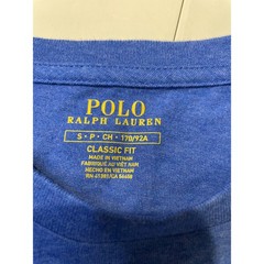 Polo Ralph Lauren Mens Classic Fit Pocket T-Shirt Blue Heather Red Pony Small
