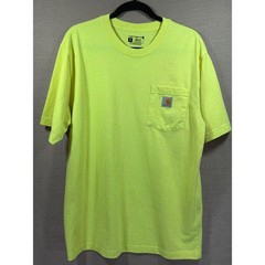 Carhartt Pocket T-Shirt BUNDLE Mens M/L Gray(K87)/Hi Visibility(TK3296) Workwear