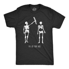 Mens Got Your Back Funny Halloween Skeleton Best Friend T shirt