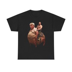 Putin Riding Trump Funny Political Satire Meme Graphic T-Shirt Tee – L025