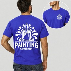 Men Personalised Work T Shirt Custom Trade Company Logo Painter Plumber Mechanic