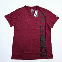 Ecko Unltd Men’s T-Shirt Burgundy Black Graphic V-Neck EO31K752