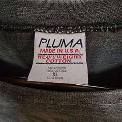 Vintage Pluma Shirt Mens XL Black Long Sleeve Heavy Cotton USA Made 90s