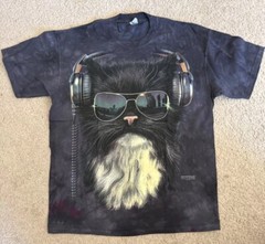 The Mountain “Disco Cat” 2013 Dead Stock Brand New Tie-Dye Shirt Mens Sizes