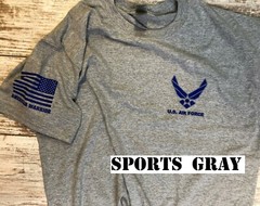 Air Force Military T-shirt chest decal USAF VIII 188G