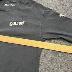 Migos Culture 2 Long Sleeved Black T-Shirt Size Mens Large W/ Floral Flower side