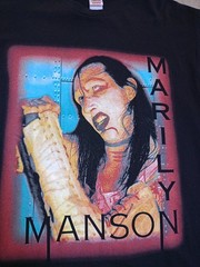 VINTAGE 2003 MARILYN MANSON T-SHIRT – THE GOLDEN AGE OF GROTESQUE-XL-MINT FOTL