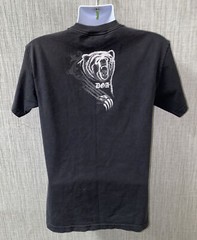 DGA Mens Black Graphic Short Sleeve LA City of Angels T-Shirt 19 In Armpit