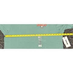 Hurley Mens Large Broken Jade Heather Off The Top Skeleton Surfer Graphic Shirt