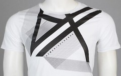 with tags ARMANI EXCHANGE White RIGHT SIDE UP Short Sleeve Slim Fit Desi G1N