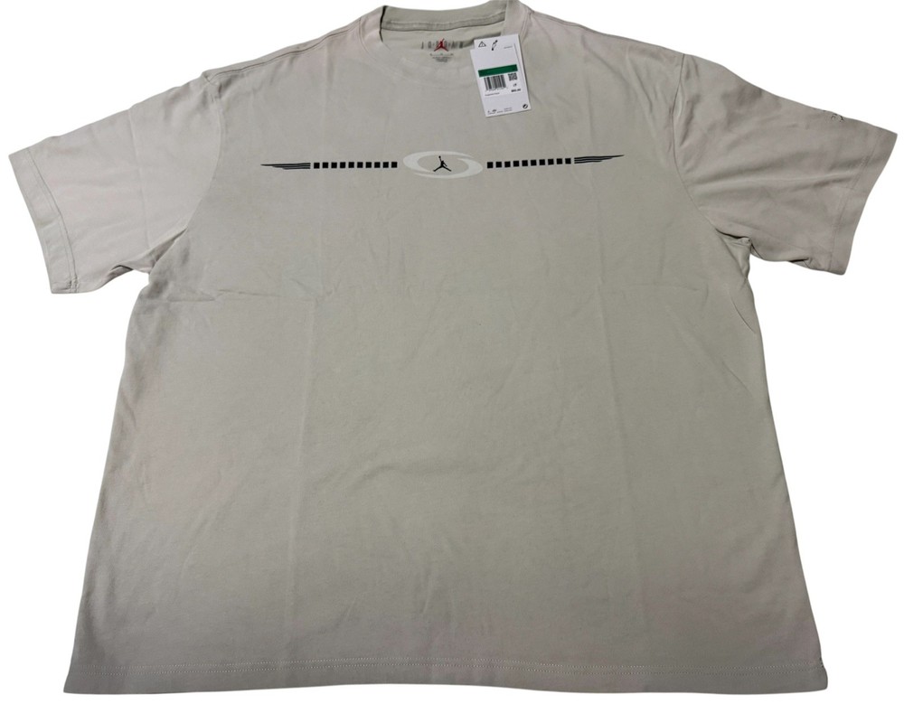 NIKE AIR JORDAN x Travis Scott Air Jack T-Shirt Mens Size XL Light Bone