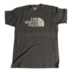 The North Face Shirt Mens M Gray Big Logo Graphic T-Shirt Tagless Cassic Fit