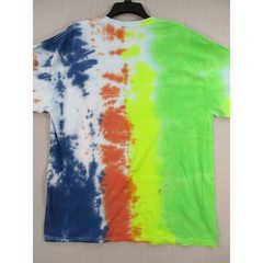GILDAN Multi Color Psychedelic Festival Tie Dye T Shirt Mens Unisex Size XL