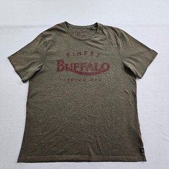 Buffalo David Britton Finest Green Short Sleeve Cotton Blend T-Shirt Men’s L