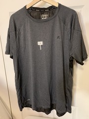 Russell Dri-Power 360 Mens Tees XL/XG 46-48 Training Fit Gray