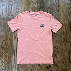 Travis Mathew Graphic T-Shirt Peach Heather Small Drinking With A Chance Of Golf