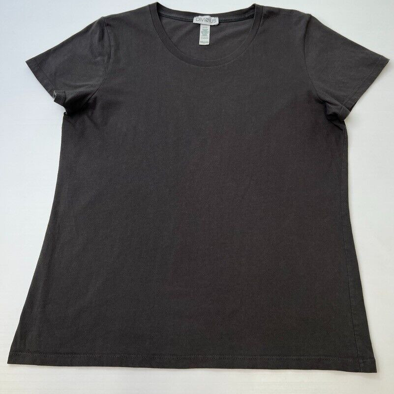 Divinius Shirt Men Large Organic Cotton Combed Olive USA Work Party Gym Core Nw