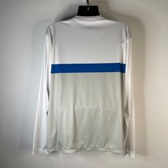 BOCA Classics Long Sleeve XXL Rash Guard Quick Dry Swim Shirt White Gray Blue