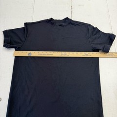 CO THIRTY SIX Shirt Mens L Black Solid Stretch Tee Tagless Crewneck Jersey
