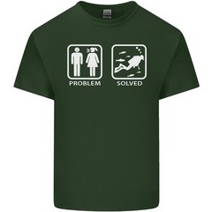 Scuba Diving Problem Solved Mens Light Cotton T-Shirt