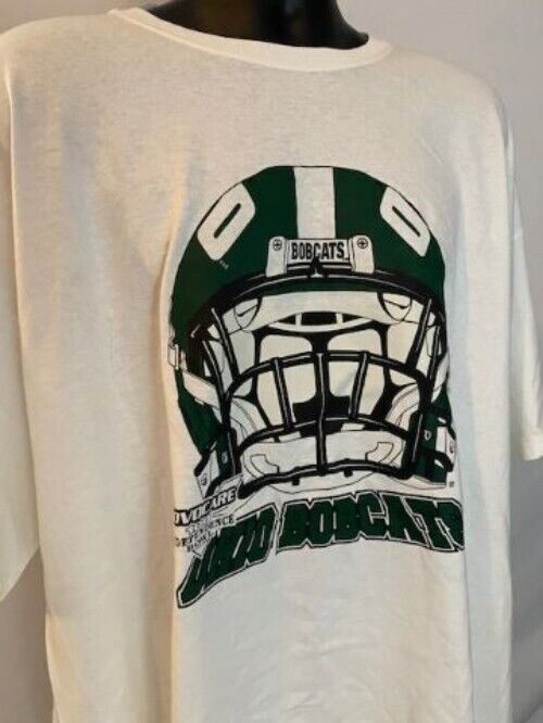 OU Bobcat Football Helmet T-Shirt 3xl Ohio University Football Shirt