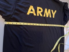 Military Army 3 Piece Set Physical Fitness Uniform 2 Shirts/1 Bag Black Large