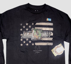Men’s T-Shirt Long Sleeve “REALTREE”-GM Cars &TRUCKS-100% Cotton-NWT