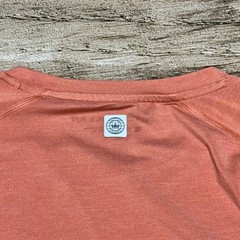 Peter Millar Performance Shirt Mens Medium Salmon Pink Long Sleeve Active Golf