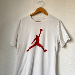 Jordan Jumpman Men’s Graphic T-Shirt – White/Red – Size S – CJ0921-102