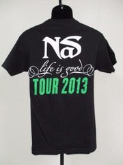 New NAS “Life is Good Tour 2013 Mens Adult Sizes S-M Band Black Concert Shirt