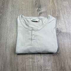 Wellen Mens Gray Henley Neck Long Sleeve 2 Button Comfy Regular T-Shirt Size XL