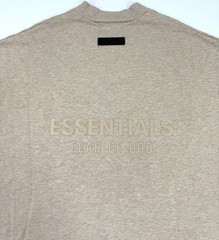 Fear Of God Essentials Mens T-Shirt V-Neck Sz Medium Oversize Gold Heather Tee