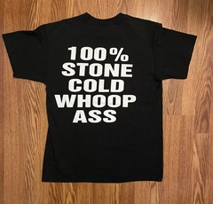 Vintage 1998 Stone Cold Steve Austin Shirt WWF 100% Whoop Ass