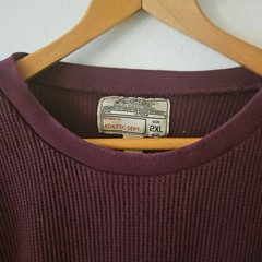3 Waffle Knit Long Sleeve Thermal Crewneck Shirts