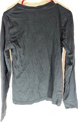 🍀 FLAW See Pics George Men’s Black XS (30-32) Long Sleeve Crew Neck T-Shirt!