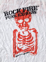 Artful Dodger Mens XL Tee Shirt 3/4 Sleeve Rock Fire Express Super Soft Vintage