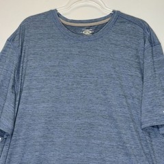 G.H. Bass & Co Mens 2XL Blue Performance T Shirt Stretch Short Sleeve Crew Neck