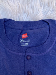 Hanes Tagless short Sleeve T-Shirt Comfort Cotton Soft Plain Navy Tee Mens, 2XL