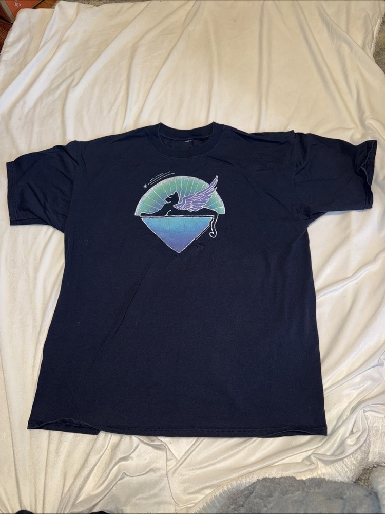 Vintage STANLEY MOUSE Artist Cats Under The Stars XL T-shirt Grateful Dead