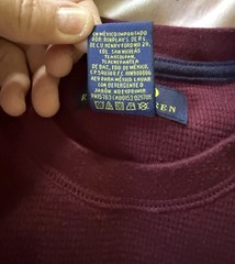 Polo Ralph Lauren Shirt Men’s S Burgandy Pony Logo Waffle Thermal Knit~L@@K!!!!