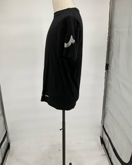 True Religion Black & Metallic Silver Graphic Crewneck T-Shirt Size L