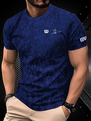 New men’s T-shirt for Summer 2026 quick-drying tennis breathable sportswear