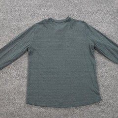 Marine Layer Shirt Mens Medium Green Double Knit Henley Long Sleeve Casual Tee