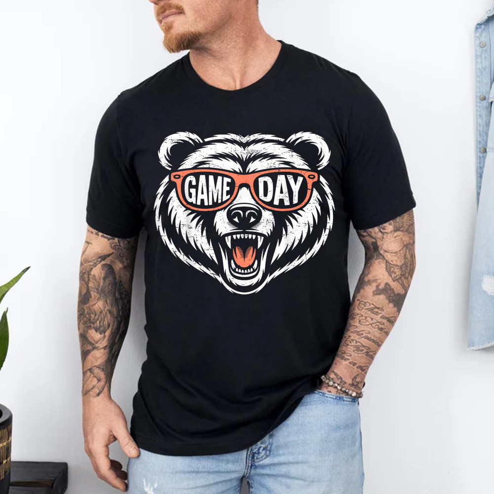 Retro Game Day Bear T-Shirt
